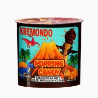 "Kremondo" Набор из пасты ореховой с какао и взрывной карамелью и хлебных палочек 55 г "Kremondo" Набор из пасты ореховой с какао и взрывной карамелью и хлебных палочек 55 г