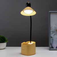 Настольная лампа сенсорная 16848/1YL LED 2Вт USB АКБ желтый 9,5х9,5х38 см RISALUX Настольная лампа сенсорная 16848/1YL LED 2Вт USB АКБ желтый 9,5х9,5х38 см RISALUX