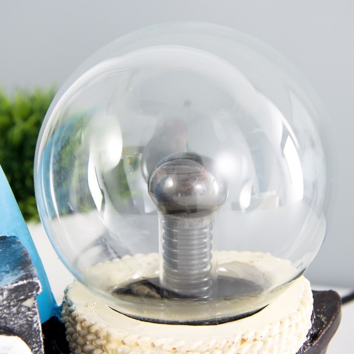 Плазменный шар Плазменный шар "Парусник" синий 25х10х22 см RISALUX