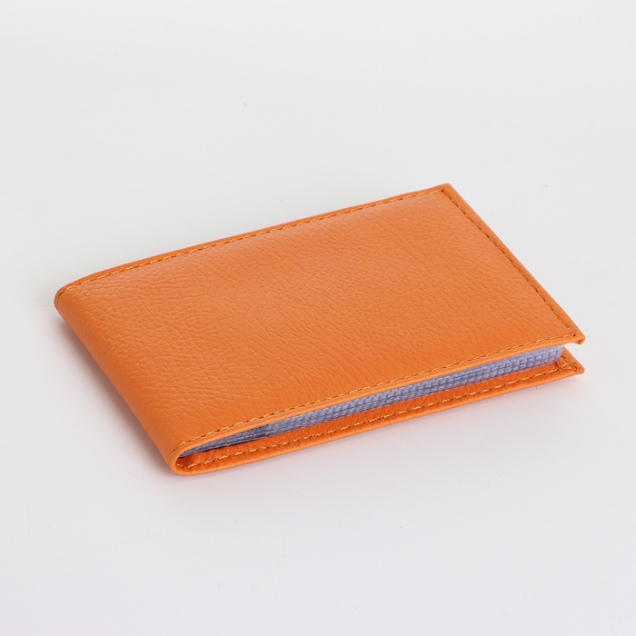 Визитница, 18 карт, цвет оранжевый