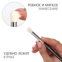 Кисть для макияжа «PREMIUM», 17,5 см, цвет чёрный Кисть для макияжа «PREMIUM», 17,5 см, цвет чёрный