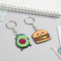 Брелоки парные &laquo;Качаю орешек лопаю пельмешек&raquo; набор, 2 шт.