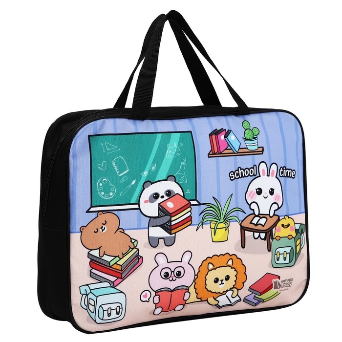 Папка для труда А4 на молнии текстиль 70мм 360 х 260 &laquo;1 сентября: Корея&raquo;