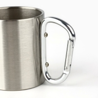 Кружка туристическая с карабином BE WILD, 180 мл Кружка туристическая с карабином BE WILD, 180 мл