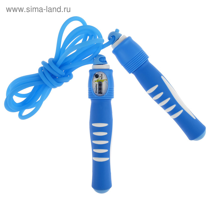 Скакалка ONLYTOP, со счётчиком, 3 м, d=0,6 см, цвета МИКС Скакалка ONLYTOP, со счётчиком, 3 м, d=0,6 см, цвета МИКС