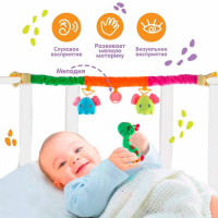Дуга игровая музыкальная на кроватку, коляску «Слоники», 42-68 см, музыкальная, погремушки, 3 игрушки, цвета МИКС, Крошка Я Дуга игровая музыкальная на кроватку, коляску «Слоники», 42-68 см, музыкальная, погремушки, 3 игрушки, цвета МИКС, Крошка Я