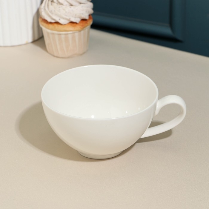 Чайная пара «Barista», 400 мл, белая, фарфор Чайная пара «Barista», 400 мл, белая, фарфор