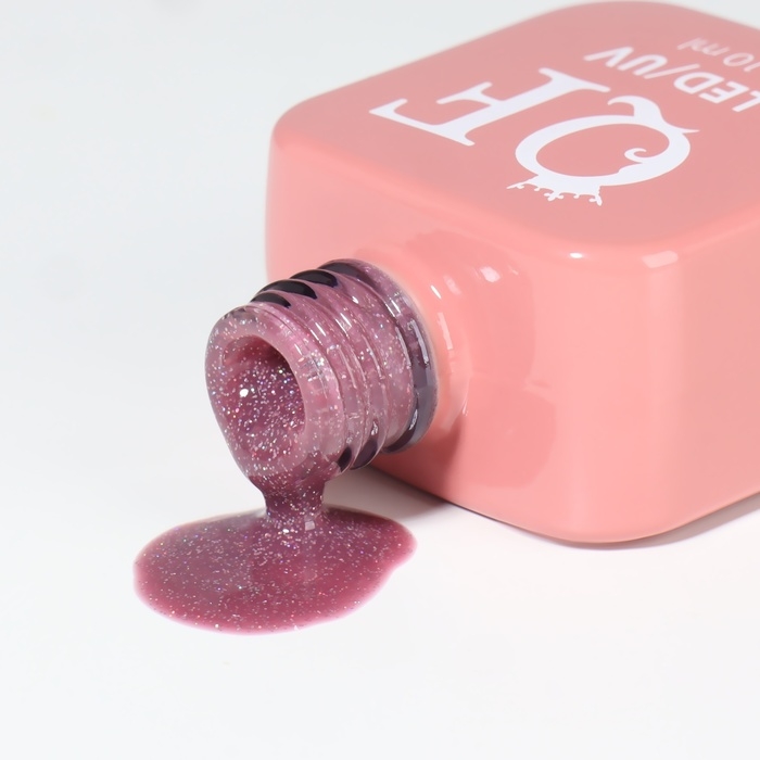 Гель лак для ногтей &laquo;NUDE COLOR GLOW&raquo;, 3-х фазный, 10 мл, LED/UV, цвет розовый (27)