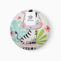 Подушка декоративная Этель "Зебра" d 30 см, велюр 100% п/э   1702853