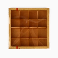 Коробка под 16 конфет с ячейками «Только для тебя», 19 х 19 х 3 см Коробка под 16 конфет с ячейками «Только для тебя», 19 х 19 х 3 см