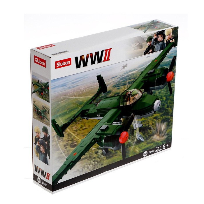 Конструктор Армия ВОВ &laquo;Бомбардировщик&raquo;, 311 деталей