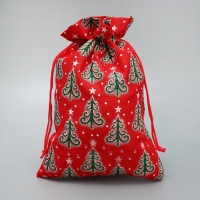 Мешочек подарочный холща «Дарю тебе», ёлки, 16 х 24 см +/- 1.5 см, Новый год Мешочек подарочный холща «Дарю тебе», ёлки, 16 х 24 см +/- 1.5 см, Новый год