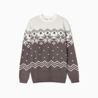 Новый год. Джемпер вязаный детский KAFTAN Scandinavia размер 30 (98-104 см), серый