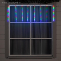 Гирлянда &laquo;Сосульки&raquo; 2.5 &times; 0.5 м, IP65, прозрачная нить, 288 LED, свечение мульти с эффектом стекания, 12 В