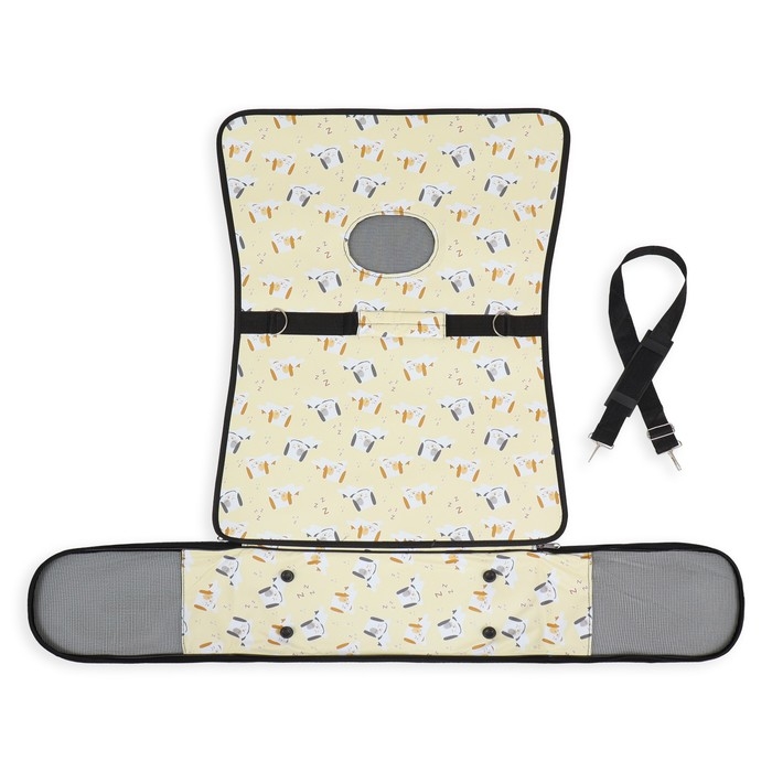 Сумка - переноска животных "Щенки", бежевая, размер M, 45 х 21 х 27 см