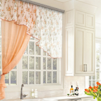 Комплект штор для кухни Witerra Византия 280х160см, персиковый, левая, пэ100% Комплект штор для кухни Witerra Византия 280х160см, персиковый, левая, пэ100%