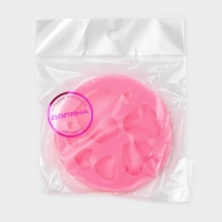 Молд Доляна &laquo;Сердца&raquo;, силикон, d=7,5 см, цвет МИКС