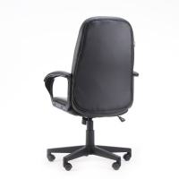 Кресло руководителя Бюрократ CH 002 черный, экокожа, пластик