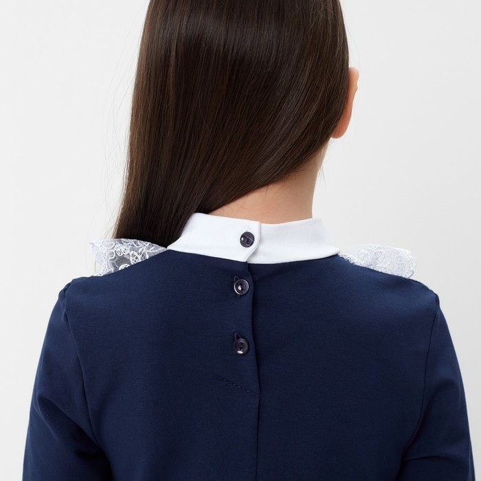 Платье Платье "Школа-3" для девочки, цвет т.синий, рост 122 см (64)