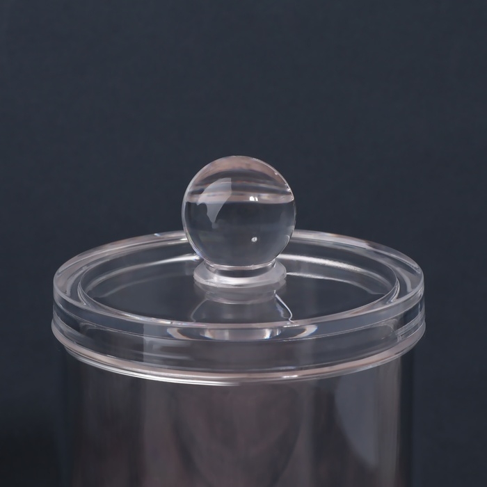 Органайзер для ватных палочек и дисков, с крышкой, 3 секции, 29 × 7 × 7см, в картонной коробке, цвет прозрачный Органайзер для ватных палочек и дисков, с крышкой, 3 секции, 29 × 7 × 7см, в картонной коробке, цвет прозрачный