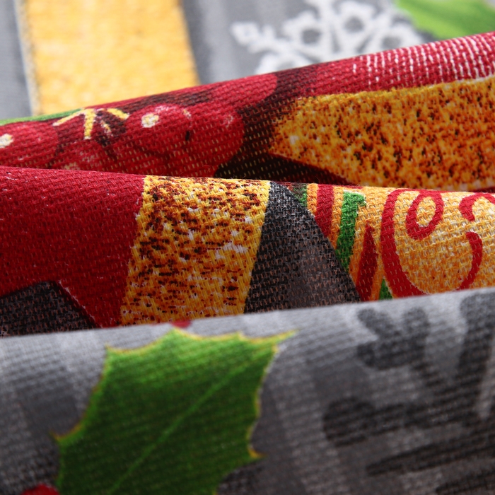 Набор кухонных полотенец Доляна &laquo;Новогодние игрушки &raquo; 35х60см-2шт, 100% хл