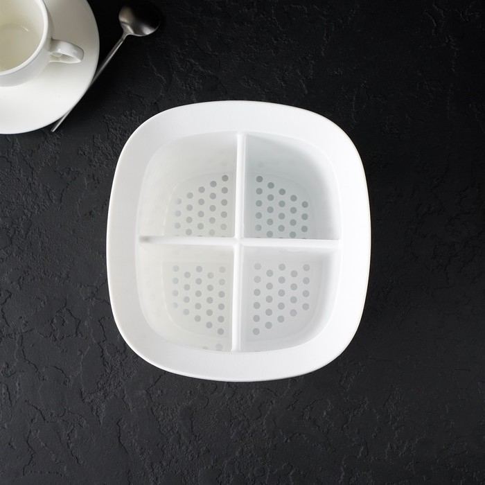 Подставка для столовых приборов «Пирула», цвет белый Подставка для столовых приборов «Пирула», цвет белый