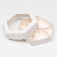 Менажница белая, 20 х 4 см