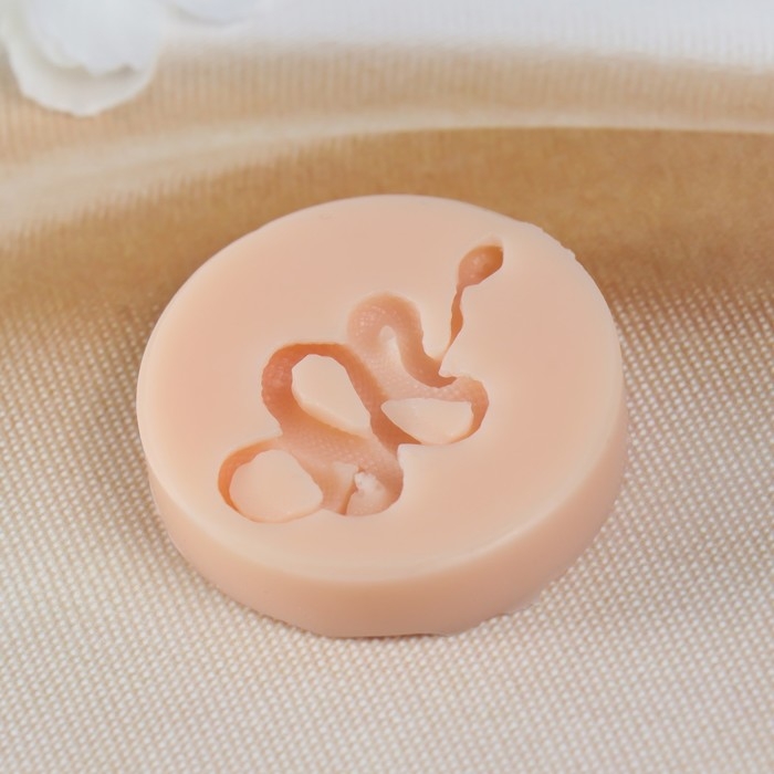 Новогодний молд силикон Новогодний молд силикон "Змея" 4х2,5х0,5 см