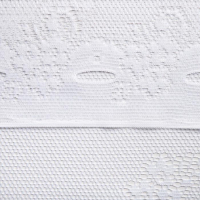 Тюль на кухню без шторной ленты, 180х165 см, цвет белый, 100% полиэстер