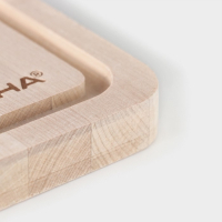 Доска разделочная с канавкой, 33&times;22&times;1,5 см, берёза