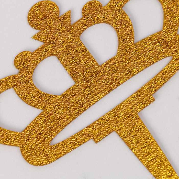 Набор для украшения Топпер &laquo;Корона&raquo;, набор свечей 10 шт., цвет МИКС