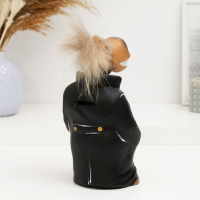 Копилка "Конь в пальто" 10х11х22см, черный