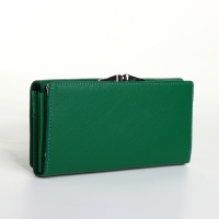 Кошелёк женский на магните, цвет зелёный Кошелёк женский на магните, цвет зелёный