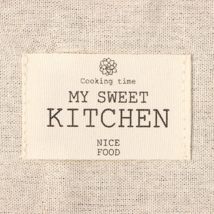 Варежка-прихватка Этель ECO, цв. молочный, 20х28 см, 70% хл, 30% лён, ватин 250 г/м2