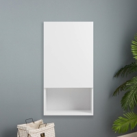 Шкаф для ванной комнаты навесной, левый, белый, 40 х 75 х 23 см Шкаф для ванной комнаты навесной, левый, белый, 40 х 75 х 23 см