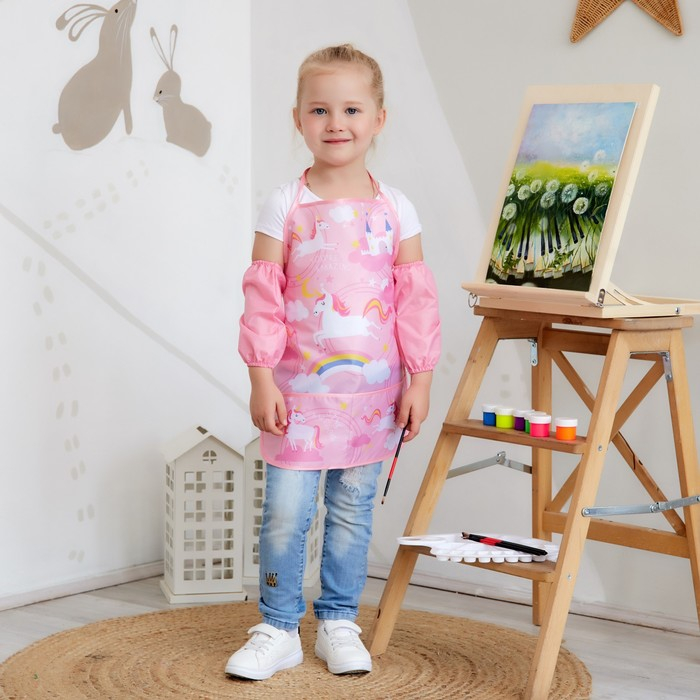 Фартук с нарукавниками детский Этель &laquo;Единорог&raquo;, 49 х 39 см