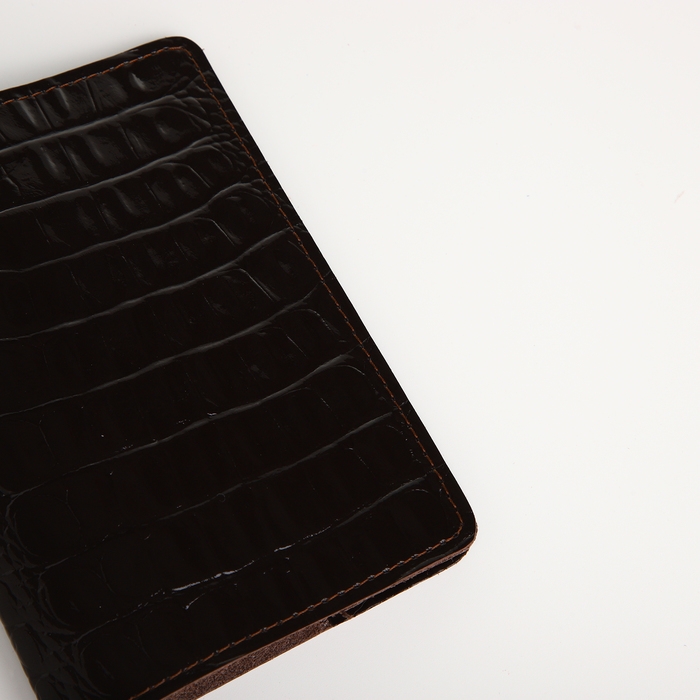 Обложка для паспорта TEXTURA, цвет коричневый