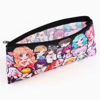 Пенал школьный текстильный &laquo;1 сентября: Стикер аниме&raquo;, 20 х 8 см