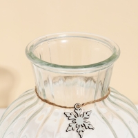 Ваза для цветов, новогодняя «Снежинка», на Новый год 19,5 х 15,6 см Ваза для цветов, новогодняя «Снежинка», на Новый год 19,5 х 15,6 см