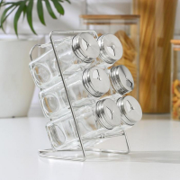 Набор для специй на подставке &laquo;Лесенка&raquo;, ёмкость, 4,5&times;10,5 см, 6 шт