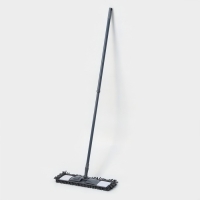 Швабра для мытья пола плоская Доляна, насадка микрофибра букли 42&times;12 см, телескопическая ручка 70(120) см