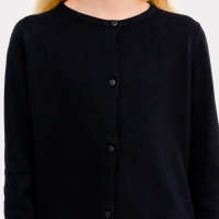 Кардиган для девочки школьный, цвет чёрный, рост 152 см