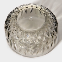 Салатник &laquo;Грани&raquo;, 750 мл, 13,4&times;7,5 см, цвет серый