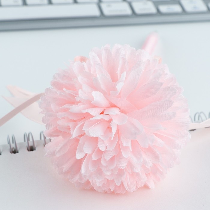 Ручка шариковая синяя паста 1.0 мм «8 марта» хризантема с лентами Ручка шариковая синяя паста 1.0 мм «8 марта» хризантема с лентами