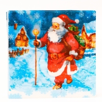 Новогодние салфетки бумажные Мой выбор &laquo;Дед Мороз&raquo; 3 слоя, 33х33 см, 20 шт
