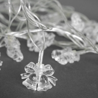 Гирлянда «Нить» 5 м с насадками «Два колокольчика», IP20, прозрачная нить, 20 LED, свечение мульти (RG/RB), мигание, 220 В Гирлянда «Нить» 5 м с насадками «Два колокольчика», IP20, прозрачная нить, 20 LED, свечение мульти (RG/RB), мигание, 220 В