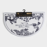 Коврик для дома SAVANNA Return to nature, 50&times;80 см, цвет белый