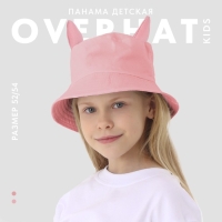 Панама детская для девочки &laquo;Мяу&raquo;, с ушками, р-р 54