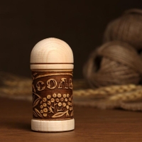 Солонка "Рябинка" (СОЛЬ), 4х9 см, береста Солонка "Рябинка" (СОЛЬ), 4х9 см, береста