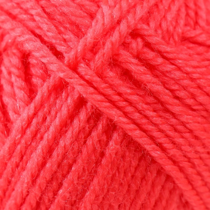 Пряжа "Школьная" 100% акрил 150м/50гр (509-Яр.коралл)